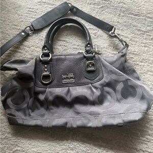 Coach Charcoal Signature Shoulder Bag